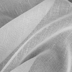 DESIGN 91 Hotová záclona Sonia bílá s kroužky - struktura jemného deště, š. 1,4 mx d. 2,5 m