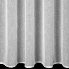 DESIGN 91 Hotová záclona Sonia bílá s kroužky - struktura jemného deště, š. 1,4 mx d. 2,5 m