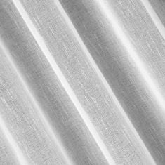 DESIGN 91 Hotová záclona Sonia bílá s kroužky - struktura jemného deště, š. 3 mx d. 2,5 m