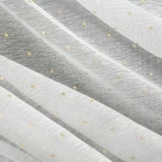 DESIGN 91 Hotová záclona s řasící páskou - Sibel bílozlatá, š. 1,4 mx d. 2,7 m