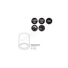 NORDLUX Fallon LED světlo se stmíváním 100 mm 120 mm0 mm černá