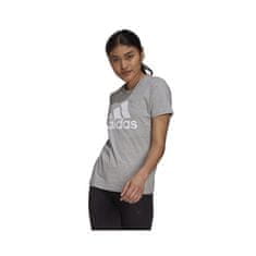 Adidas Tričko na trenínk šedé L Essentials Logo Tee