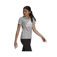 Adidas Tričko na trenínk šedé L Essentials Logo Tee