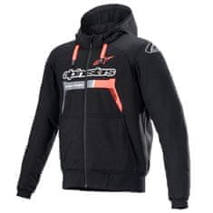 Alpinestars bunda CHROME IGNITION HOODIE, ALPINESTARS (černá/červená fluo/šedá/bílá) 2024 (Velikost: S) 2H965576