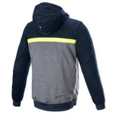 Alpinestars bunda CHROME STREET HOODIE, ALPINESTARS (modrá/šedá/žlutá fluo) 2024 (Velikost: 3XL) 2H462862