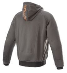 Alpinestars bunda CHROME SPORT HOODIE 2022, ALPINESTARS (žíhaná šedá/oranžová) (Velikost: 2XL) 2H36577