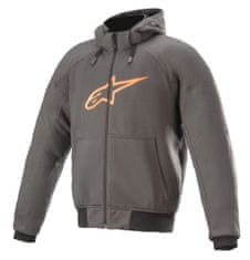 Alpinestars bunda CHROME SPORT HOODIE 2022, ALPINESTARS (žíhaná šedá/oranžová) (Velikost: 2XL) 2H36577