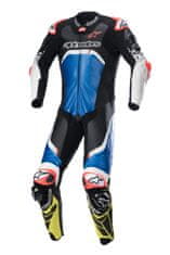 Alpinestars jednodílná kombinéza GP TECH 4, TECH-AIR kompatibilní, ALPINESTARS (modrá/žlutá fluo/červená fluo/černá/bílá) 2024 (Velikost: 44) 2H733794