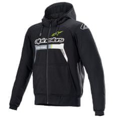 Alpinestars bunda CHROME IGNITION HOODIE, ALPINESTARS (černá/žlutá fluo/šedá/bílá) 2024 (Velikost: S) 2H562596