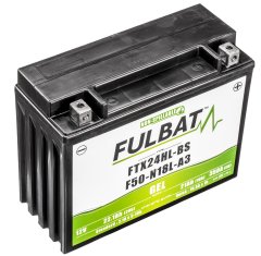 Fulbat baterie 12V, FTX24HL-BS / F50-N18L-A3 GEL, 21Ah, 350A, bezúdržbová GEL technologie 205x87x162 FULBAT (aktivovaná ve výrobě) 550982