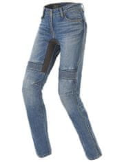 Spidi kalhoty, jeansy FURIOUS PRO LADY, SPIDI, dámské (modré, středně seprané) (Velikost: 26) 2H90157