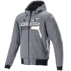 Alpinestars bunda CHROME IGNITION HOODIE, ALPINESTARS (šedá/bílá/černá/červená) 2024 (Velikost: S) 2H30010