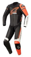 Alpinestars jednodílná kombinéza GP FORCE PHANTOM, TECH-AIR 5 kompatibilní, ALPINESTARS (černá/bílá/červená fluo) (Velikost: 48) 3150621-1231