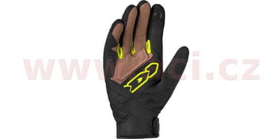 Spidi rukavice G-WARRIOR, SPIDI (černé/bílé/žluté fluo) (Velikost: S) 2H339065