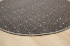 Kusový koberec Udinese hnědý kruh 57x57 (průměr) kruh