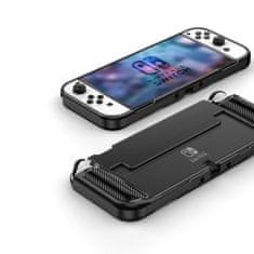 Techsuit Pouzdro Nintendo Switch OLED Techsuit Carbon Silicone, černý