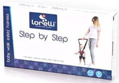 Lorelli Vodítko pro dítě STEP BY STEP DARK RED&BLUE - rozbaleno