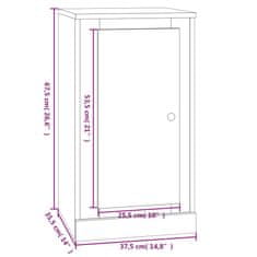 Vidaxl Příborník bílý 37,5 x 35,5 x 67,5 cm kompozitní dřevo