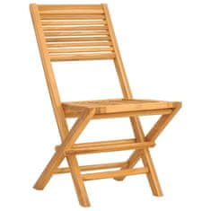 Greatstore Skládací zahradní židle 2 ks 47x62x90 cm masivní teakové dřevo