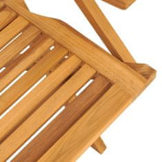 Greatstore Skládací zahradní židle 2 ks 56x63x90 cm masivní teakové dřevo