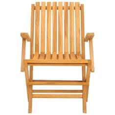 Greatstore Skládací zahradní židle 2 ks 61x67x90 cm masivní teakové dřevo