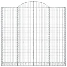 Petromila Klenuté gabionové koše 9 ks 200x50x180/200cm pozinkované železo