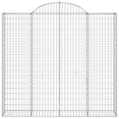 Petromila Klenuté gabionové koše 10ks 200x50x180/200cm pozinkované železo