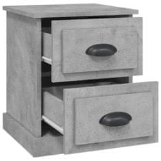 Greatstore Noční stolek betonově šedý 39 x 39 x 47,5 cm kompozitní dřevo