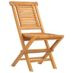 Greatstore Skládací zahradní židle 2 ks 47x63x90 cm masivní teakové dřevo