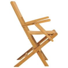 Greatstore Skládací zahradní židle 2 ks 55x61x90 cm masivní teakové dřevo