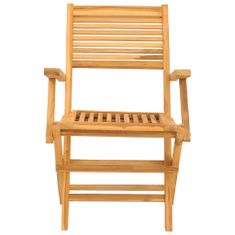 Greatstore Skládací zahradní židle 2 ks 55x62x90 cm masivní teakové dřevo