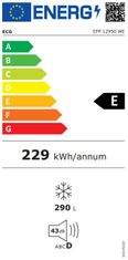 ECG mrazák EFP 12950 WE + prodloužená záruka na 5 let