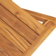 Greatstore Skládací zahradní židle 2 ks 47x61x90 cm masivní teakové dřevo