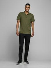 Jack&Jones Pánské polo triko JJEBASIC Slim Fit 12136516 Olive Night (Velikost S)