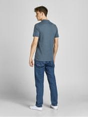 Jack&Jones Pánské polo triko JJEBASIC Slim Fit 12136516 Grisaille (Velikost S)