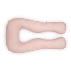 Flumi Těhotenský polštář růžový s tečkami ve tvaru U
