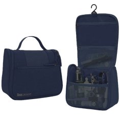 INNA Toaletní taška Cestovní kosmetická taška Toaletní taška Make-up Bag Cestovní taška Kosmetické pouzdro s rukojetí Kosmetické pouzdro s háčkem v námořnické modři