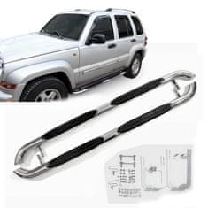 J&J Automotive Boční nerezové rámy pro Jeep Cherokee 2001-2006