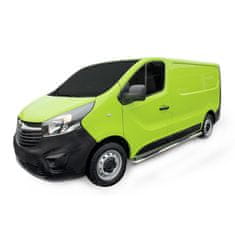 J&J Automotive Boční nerezové rámy pro Opel Traffic / Vivaro / T5 SWB 2002-2011 