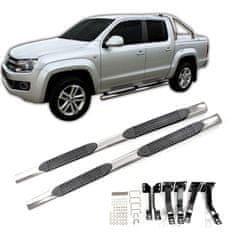 J&J Automotive Boční nerezové rámy pro Volkswagen Amarok 2010-2016, 2016-