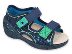 Befado chlapecké sandálky SUNNY 065P131 modré, tečky, velikost 20