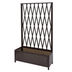 MCW Trellis G21, nůžková mříž na popínavé rostliny, hliník+ocel 152x90x35cm hnědá