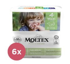 6x Pure&Nature Pleny jednorázové 4 Maxi (7-18 kg) 29 KS - ECONOMY PACK