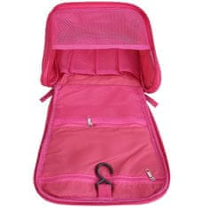 INNA Toaletní taška Cestovní kosmetická taška Toaletní taška Make-up Bag Cestovní taška Kosmetické pouzdro s rukojetí Kosmetické pouzdro s háčkem v růžová