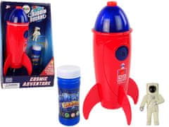 shumee Rocket Astronaut Soap Bubble Machine Red