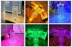 CoolCeny Dotyková RGB stolní lampa – Diamond Crystal Lamp