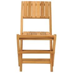 Greatstore Skládací zahradní židle 2 ks 47x61x90 cm masivní teakové dřevo