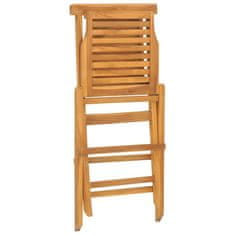 Greatstore Skládací zahradní židle 2 ks 47x63x90 cm masivní teakové dřevo