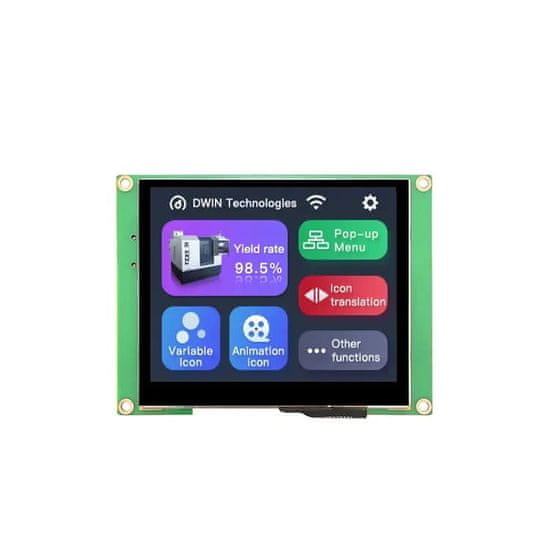 DWIN LCD 3,5" 320x240 kapacitní dotykový panel DWIN HMI