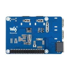 Waveshare Rozšiřující modul HUB 3xUSB 3.2 Gen1 1xETH Gigabit HAT pro Raspberry Pi